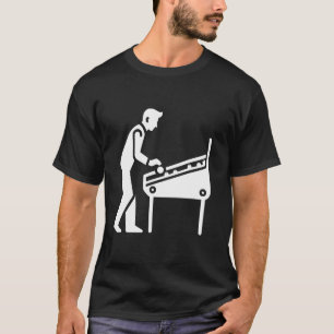 Flipper-Spieler Retro-Arcade-Spieler Einfacher Sti T-Shirt