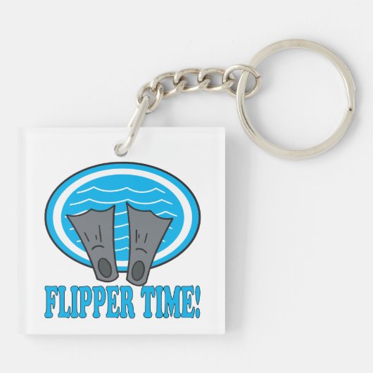 Flipper-Zeit Schlüsselanhänger (Rückseite)