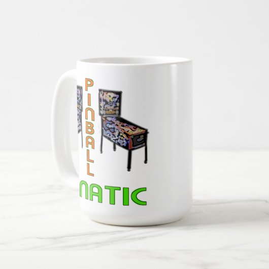 Flipperautomat-Fanatiker Kaffeetasse (Vorderseite Links)