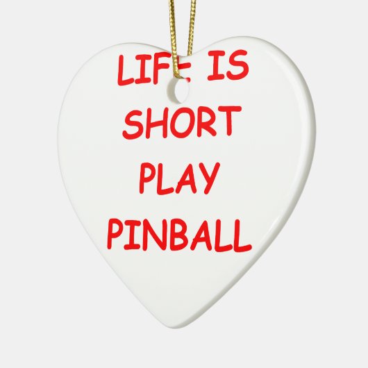 Flipperautomat Keramik Ornament (Links)