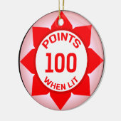 Flipperautomat-Maschine 10 Punkte wenn Lit Keramik Ornament (Links)