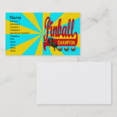 Flipperautomat-Meister Visitenkarte (Vorne/Hinten)