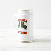 Flipperautomat-Nation Bierglas (Vorderseite Links)
