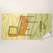 Flipperautomat Strandtuch (Vorderseite)