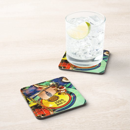 Flipperautomat-Untersetzer Getränkeuntersetzer (Rechte Seite)