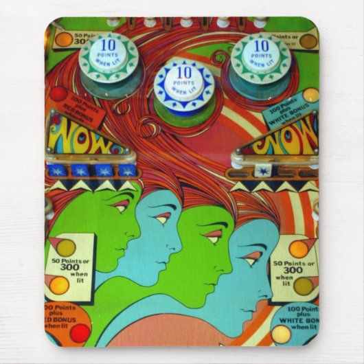 Flipperautomat-Zauberer II Mousepad (Vorne)