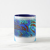 Flipperautomat-Zauberer trinkt Kaffee Tasse (Zentrum)