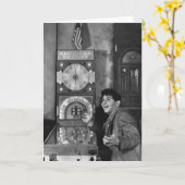 Flipperautomat-Zauberer: Vierzigerjahre Karte (Gelbe Blume)