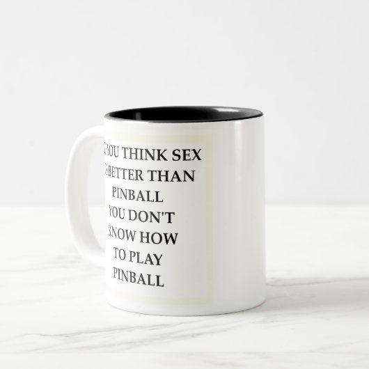 FLIPPERAUTOMAT ZWEIFARBIGE TASSE (Vorderseite Links)