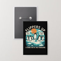 Flippern hoch Ich stehe mit Pinguinen Funny Reside
