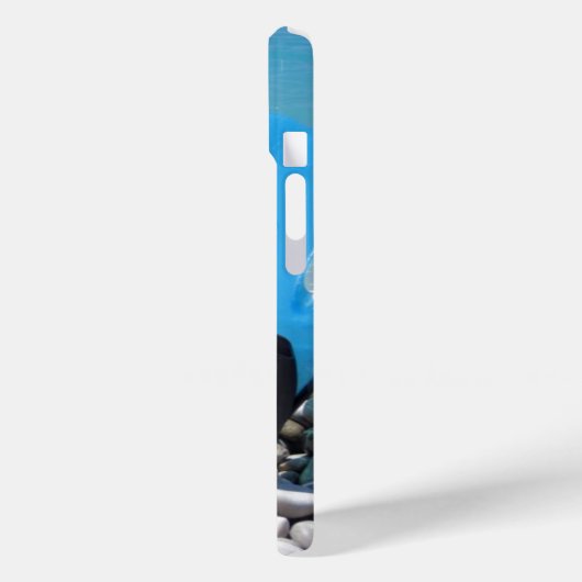 Flippern, Kies und Ozean Case-Mate iPhone Hülle (Rückseite / Links)