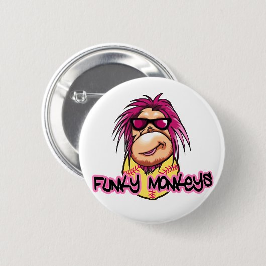 Flippige Affen Button (Vorne & Hinten)