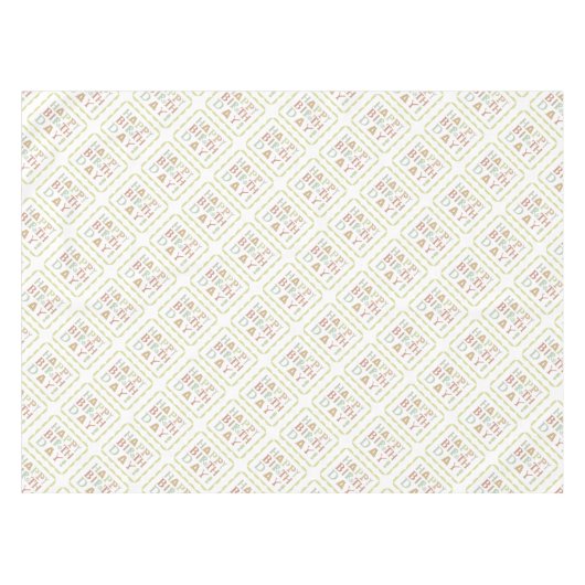 Flippige alles Gute zum Tischdecke (Vorderseite (Horizontal))