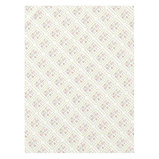 Flippige alles Gute zum Tischdecke (Vorderseite)