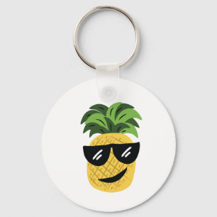 Flippige Ananas Schlüsselanhänger