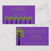 Flippige Baum-Visitenkarte Visitenkarte (Vorne/Hinten)