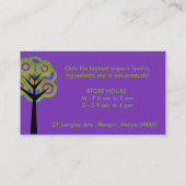 Flippige Baum-Visitenkarte Visitenkarte (Rückseite)