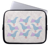 Flippige blaue Vogel-Laptop Ipad Hülsen-Tasche Laptopschutzhülle (Vorderseite)