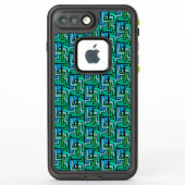 Flippige blaues Grün-Formen (Rückseite)