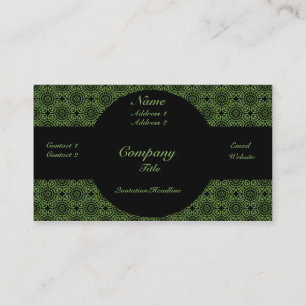 Flippige Eleganz-Visitenkarte, grün Visitenkarte