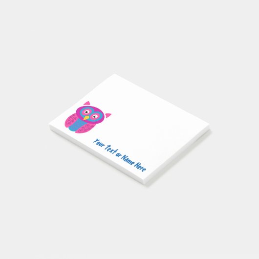 Flippige Eulen-klebrige Anmerkungen Post-it Klebezettel (angewinkelt)