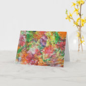 flippige Farben Karte (Gelbe Blume)