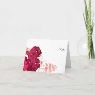 Flippige Flora - Antwort-Karte Einladung