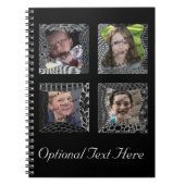 Flippige Gekritzel-Bilderrahmen-Collage Notizblock (Vorderseite)