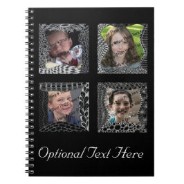 Flippige Gekritzel-Bilderrahmen-Collage Notizblock