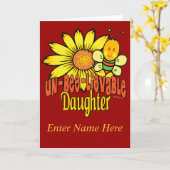 Flippige Geschenke für Töchter Karte (Gelbe Blume)