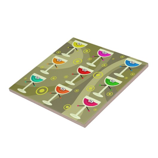 Flippige Getränke Fliese (Seite)