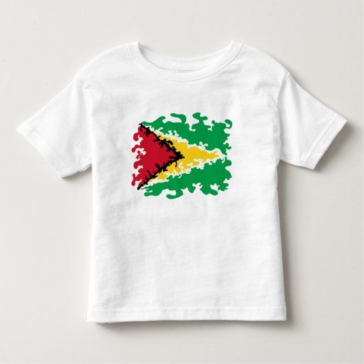 Flippige Guyana-Flaggen-Gewohnheit Kleinkind T-shirt (Vorderseite)