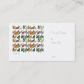 Flippige Häschen-Visitenkarte Visitenkarte (Rückseite)