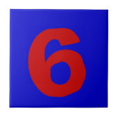 Flippige Hausnummern Fliese (Vorderseite)