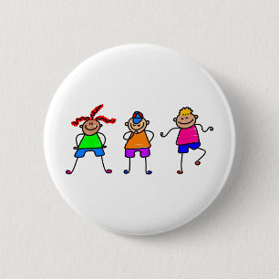 Flippige Kinder Button