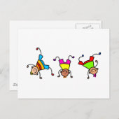 Flippige Kinder Postkarte (Vorne/Hinten)