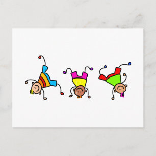 Flippige Kinder Postkarte