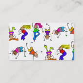 Flippige Kinder Visitenkarte (Rückseite)