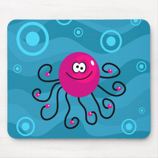 Flippige Krake Mousepad (Vorne)
