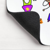 Flippige Mädchen Mousepad (Ecke)