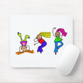 Flippige Mädchen Mousepad (Mit Mouse)