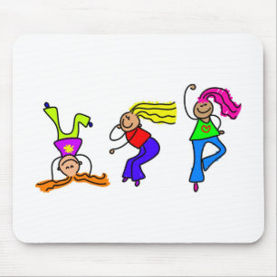 Flippige Mädchen Mousepad