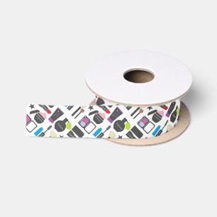 Flippige Make-upcollage Satinband