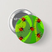 Flippige Marienkäfer Button (Vorne & Hinten)