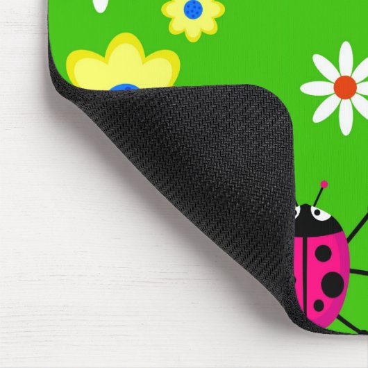 Flippige Marienkäfer Mousepad (Ecke)