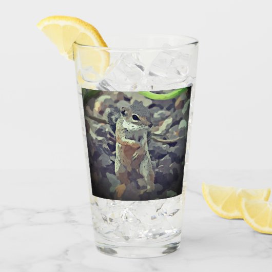 Flippige Mikey Glas-Trommel Glas (Vorderseite Ice)