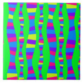 Flippige NeonfarbRetro modernes Muster Fliese (Vorderseite)