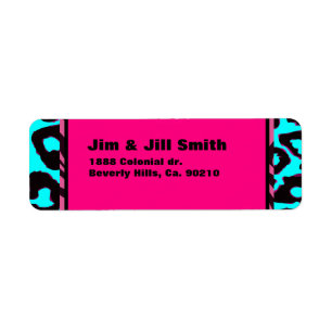 Flippige Pinkzebra-Gepard-Gewohnheits-Farbe