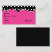 Flippige Punkt-Visitenkarte Visitenkarte (Vorne/Hinten)