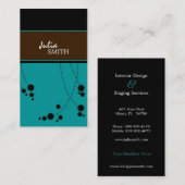 Flippige Punkt-Visitenkarten Visitenkarte (Vorne/Hinten)